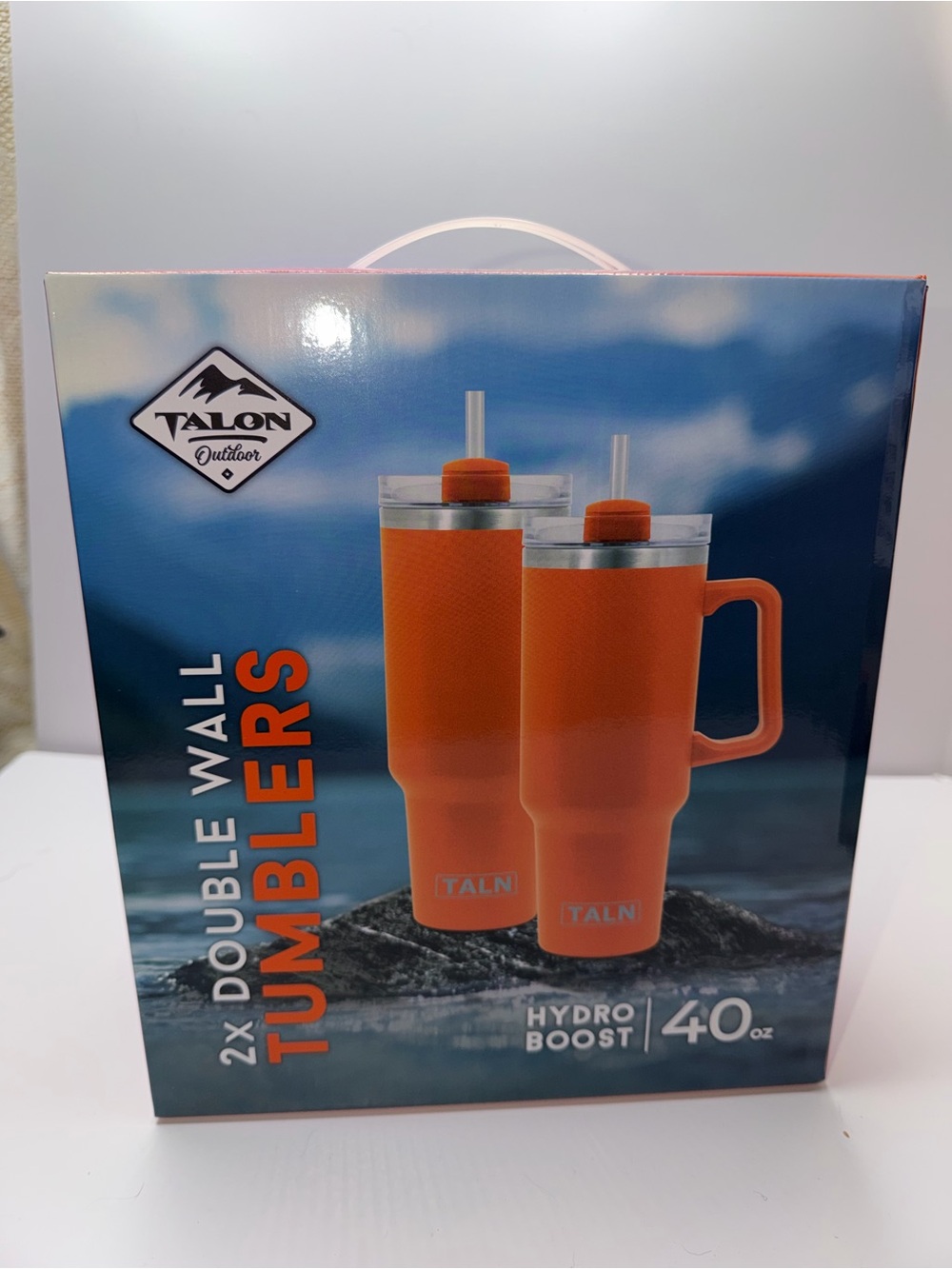 Orange Hydro Boost 40oz Double Wall Tumblers - 2 Pack